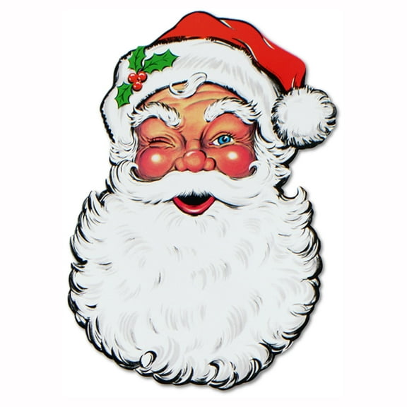 Beistle - Display Santa Face Cutout - 26" - Pack of 12
