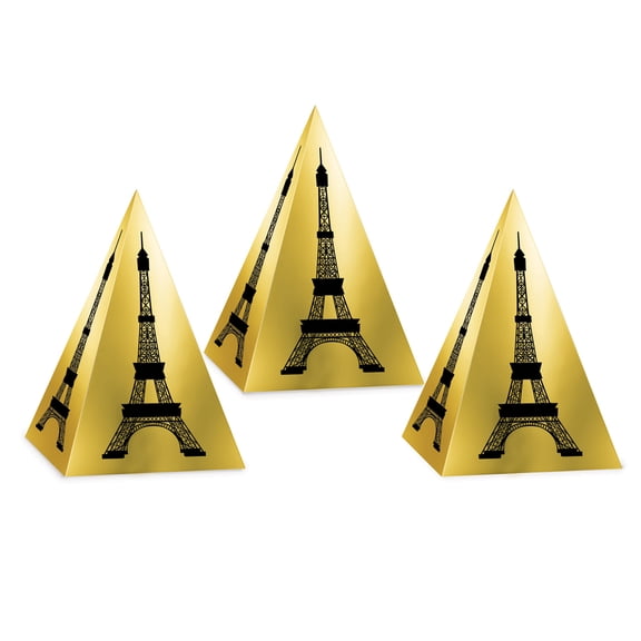 Beistle - Eiffel Tower Favor Boxes - 4" - Pack of 12