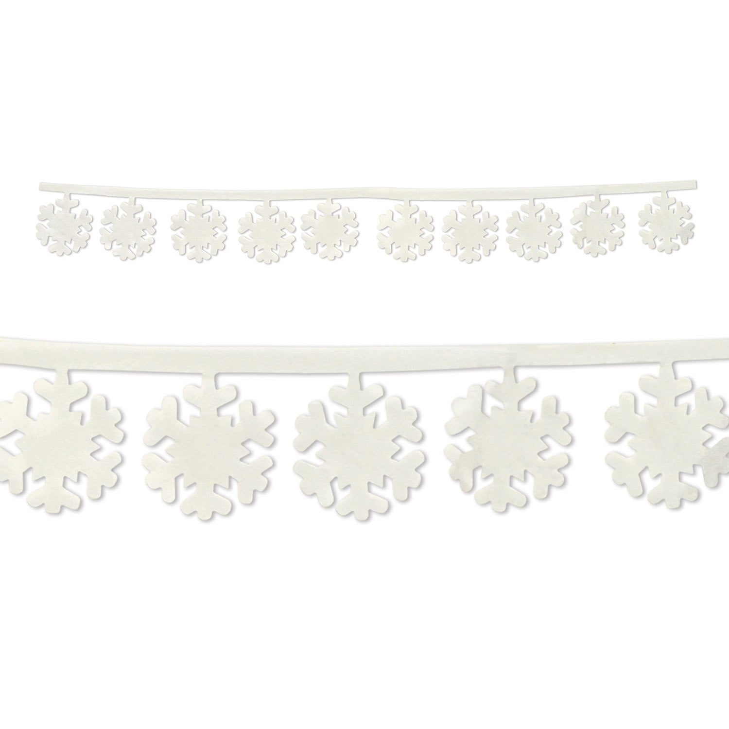 Beistle Fabric Snowflake Garlands, 94", White