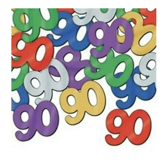 Beistle Fanci-Fetti Birthday 90 Year Confetti Celebration Party Decoration