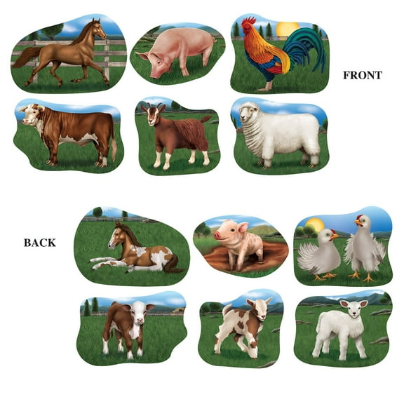 Beistle Farm Animal Cutouts