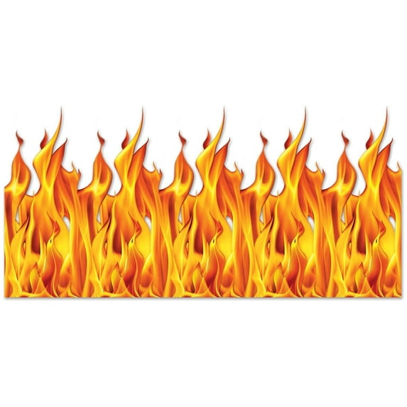 6 Pack Beistle Halloween Flame Backdrop