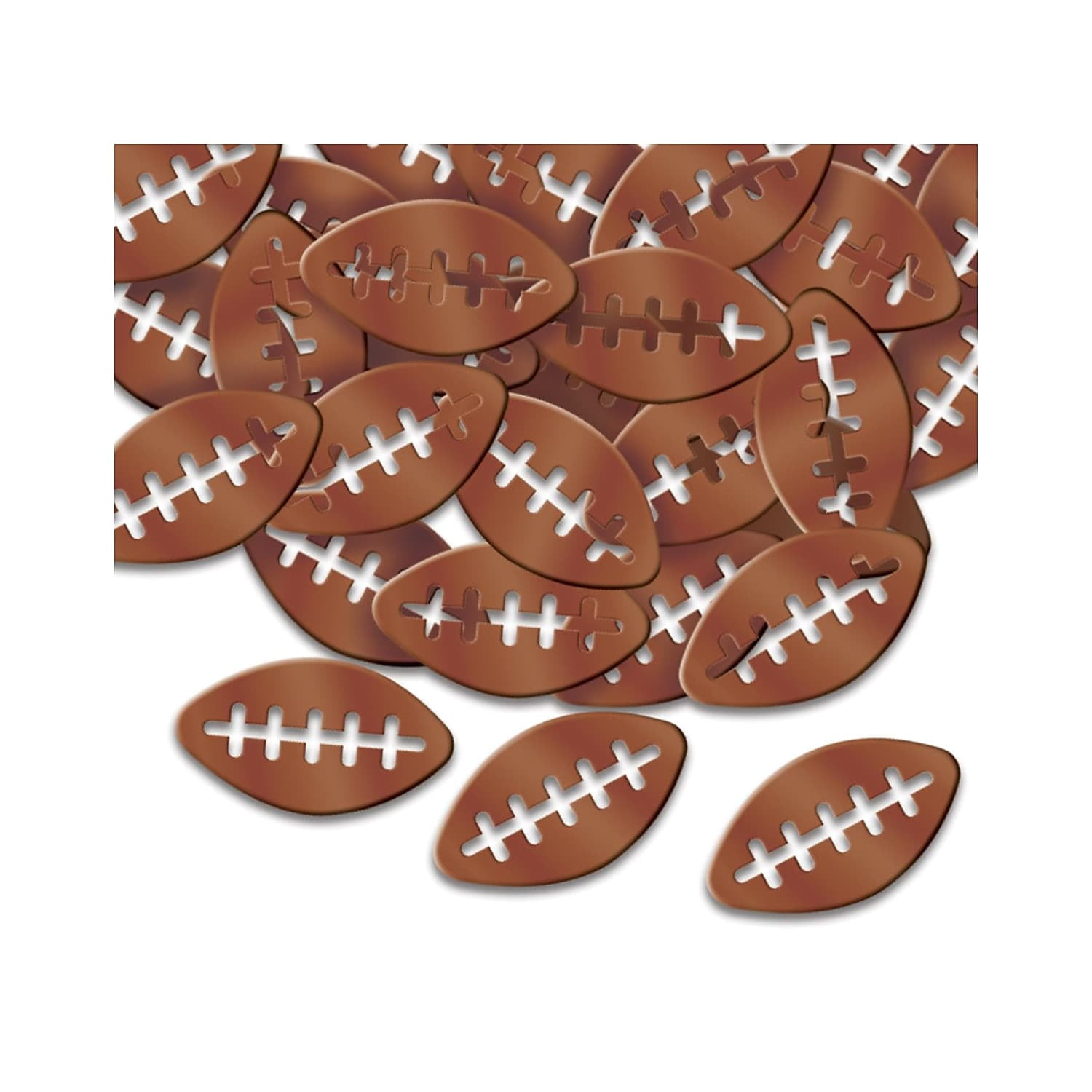 THE BEISTLE COMPANY Beistle Footballs Fanci Confetti Brown 5/Pack 50227