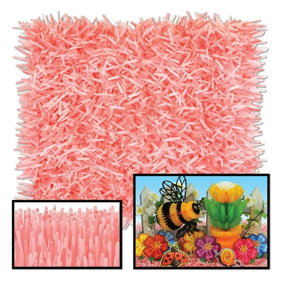 24 Pack Beistle Packaged Fringed Party Tissue Mats - dusty rose/pink