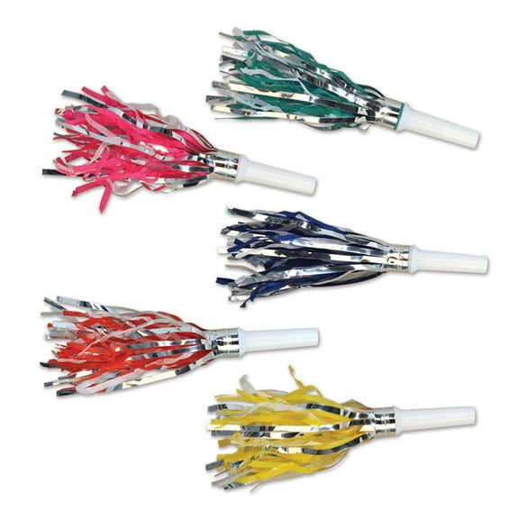Beistle Fringed Trumpet Noisemakers assorted colors (Case of 100)