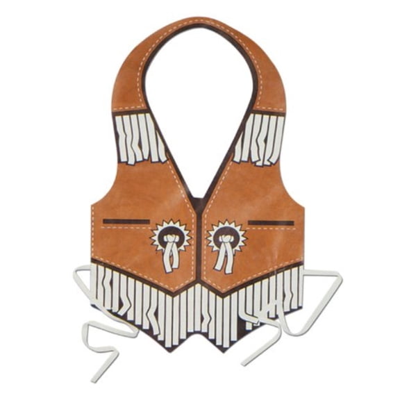 Pkgd Plastic Western Vest Party Accessory 1 count 1Pkg
