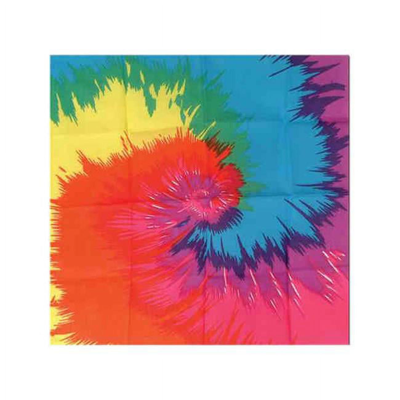 Beistle Funky TieDyed Bandana Pack of 12