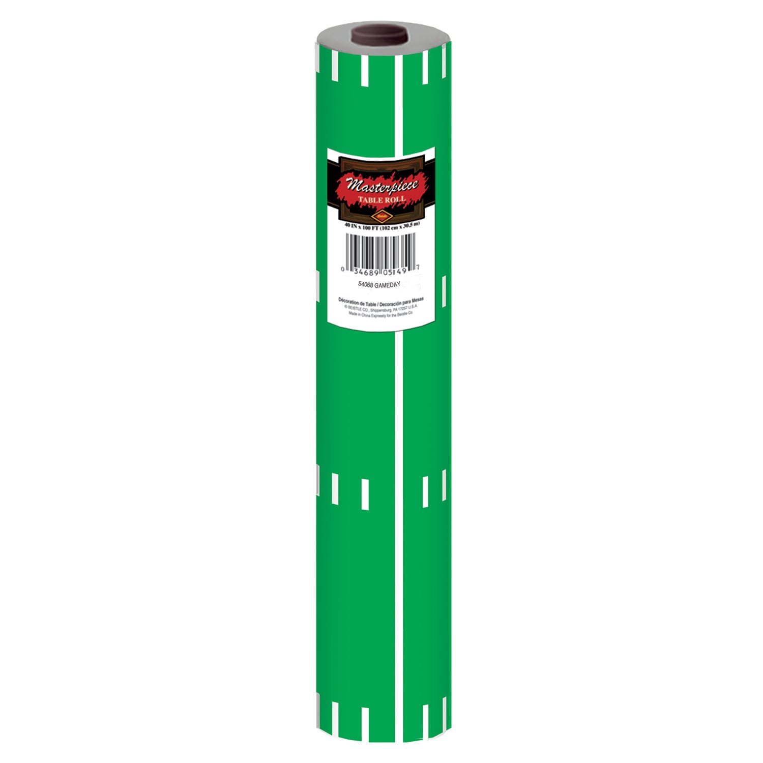 Green Plastic Football Field Table Roll, 40 in. x 100 ft.