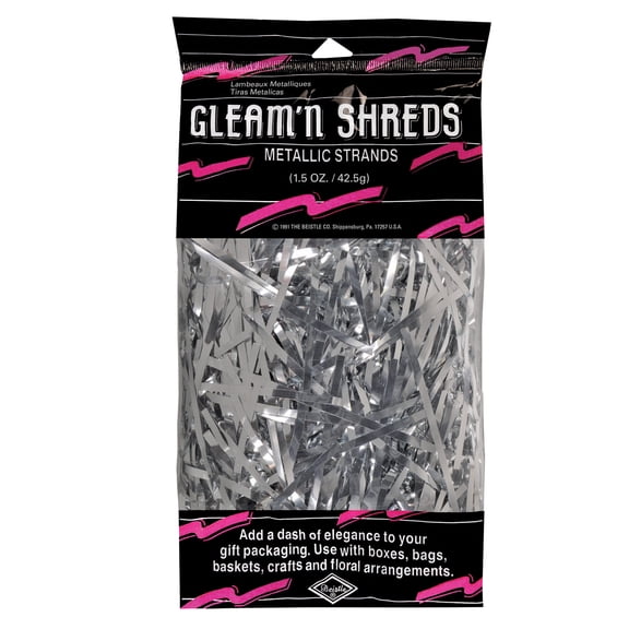 Beistle - Gleam 'N Shreds Metallic Strands - Pack of 12