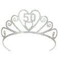 thumbnail image 1 of Glittered Metal  50  Tiara, (1/Pkg), 1 of 5