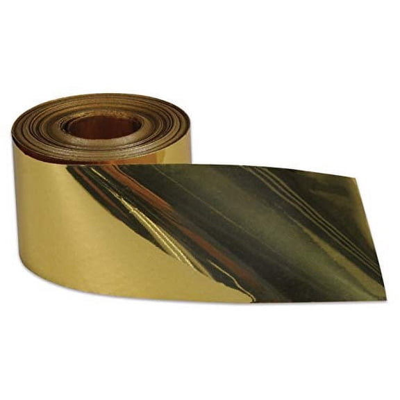 Beistle (Gold) Gleam 'N Streamer Metallized Streamer, 2-Inch by 200-Feet
