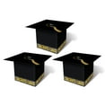 thumbnail image 1 of Beistle Grad Cap Favor Boxes, 31/4 by 31/4-Inch, Black, 1 of 2