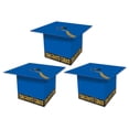 thumbnail image 1 of Beistle Club Pack of 36 Decorative Cobalt Blue Graduation Cap Favor Boxes 3.25", 1 of 2
