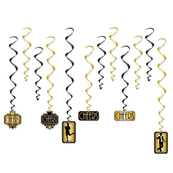 72 Pack Beistle Roaring 20's Party Whirls