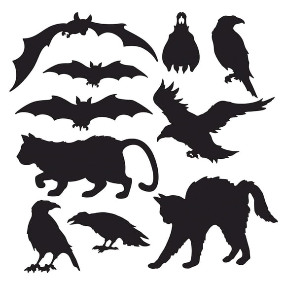 120 Pack Beistle Halloween Silhouettes