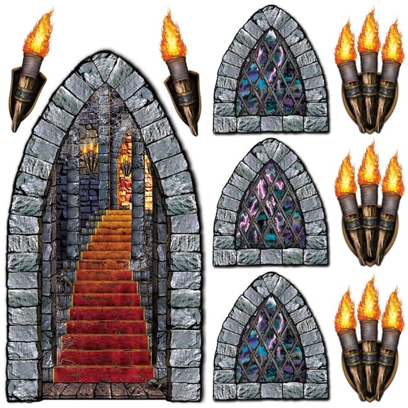 108 Piece Beistle Halloween Stairway - Window/Torch Props