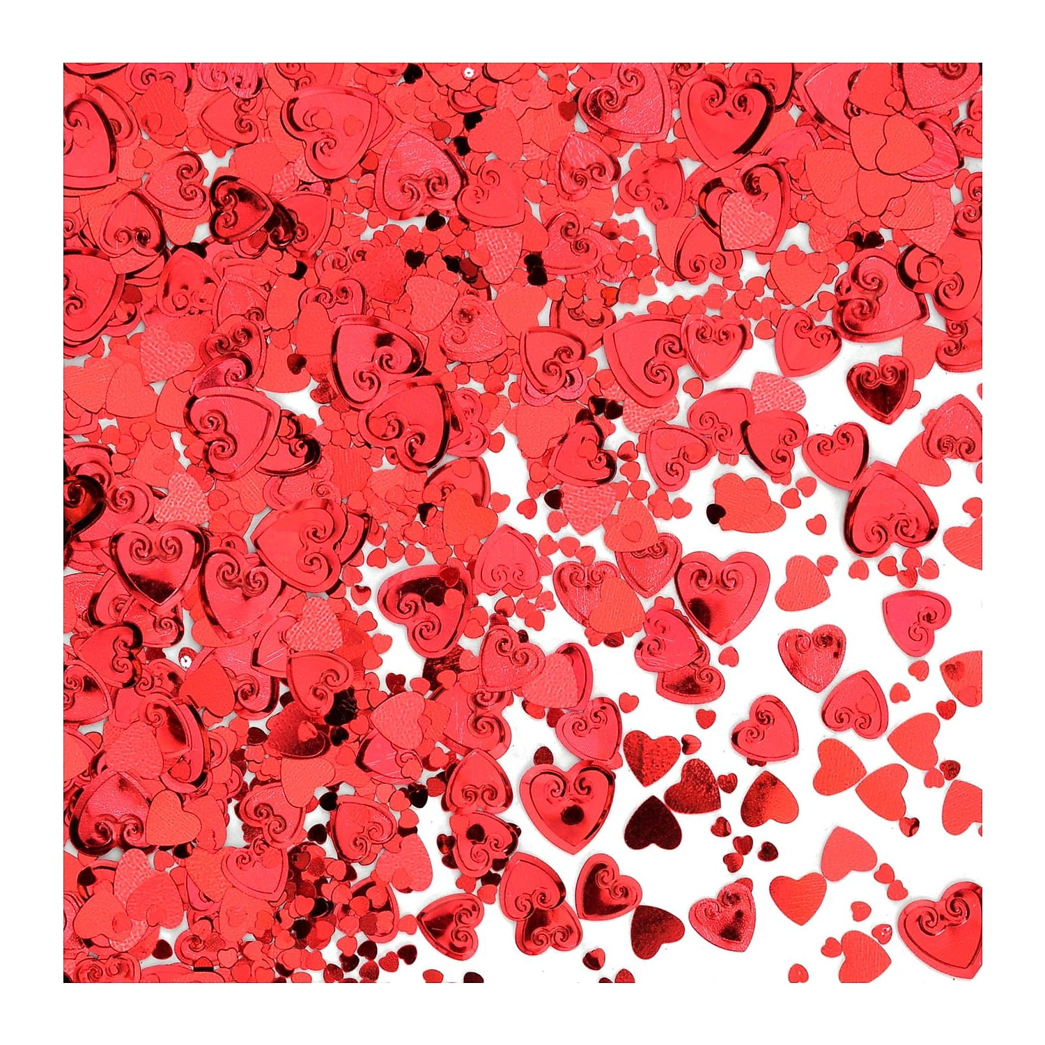 Valentine's Day Red Hearts Yard Decorations, 20 Red Hearts Multiple Sizes,  Red Waterproof Corrugated Plastic 