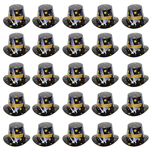 Beistle Hollywood Top Hats 25 Piece, One Size, multicolored