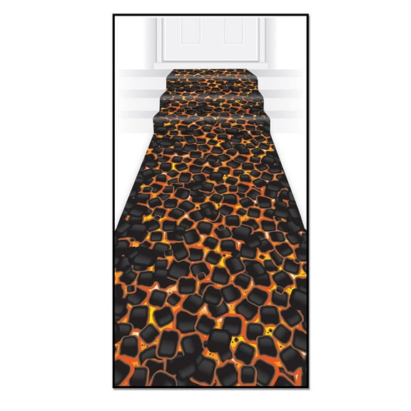 Beistle - Hot Coals Runner - 24" x 10' - Pack of 6