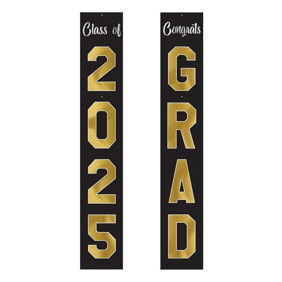 Beistle - Jtd Foil Graduation Pull-Down Cutouts - 6' - Pack of 12