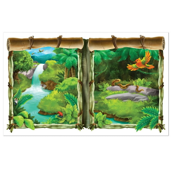 6 Pack Beistle Jungle Party Insta-View Decoration