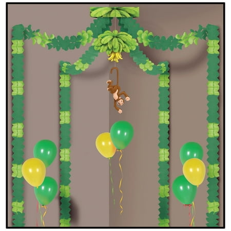 Beistle - Jungle Monkey Party Canopy - Pack of 6