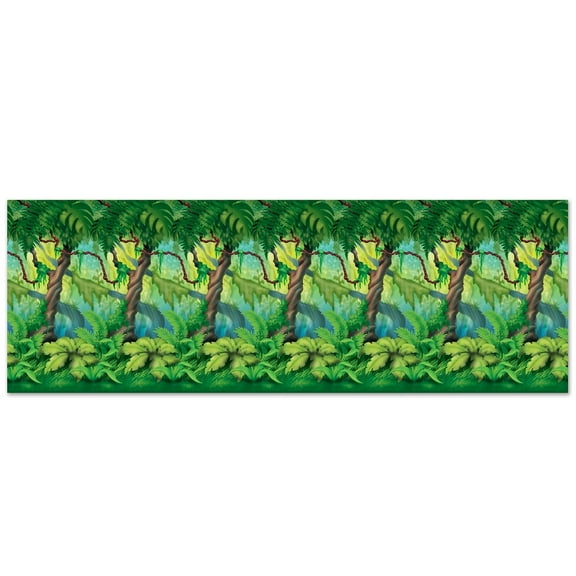 6 Pack Beistle Jungle Trees Party Backdrop