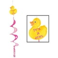 thumbnail image 1 of Beistle Just Duckie It's A Girl Baby Shower Wind Spinner Dangler Hanger Party Decoration, 1 of 2