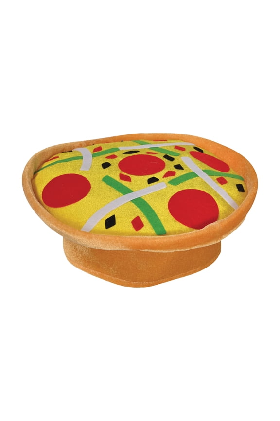 Plush Pizza Hat, (1/Pkg)