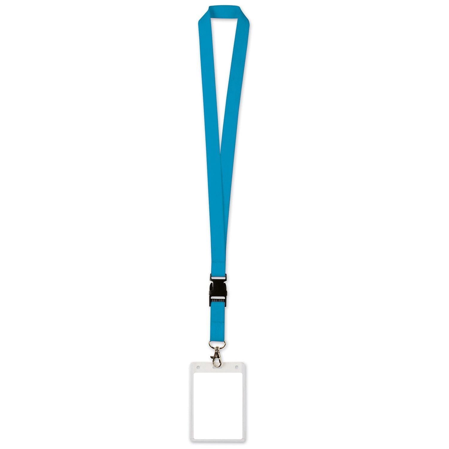 Beistle Lanyard with Card Holder, blue (Case of 12)