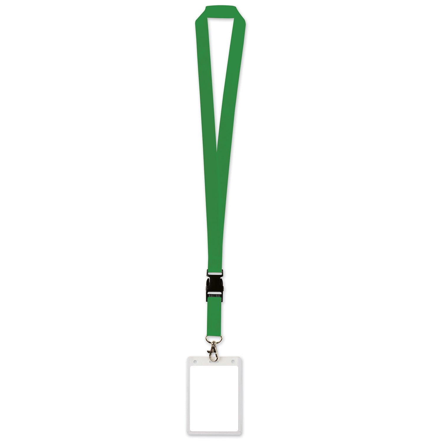 Beistle Lanyard with Card Holder, green (Case of 12)