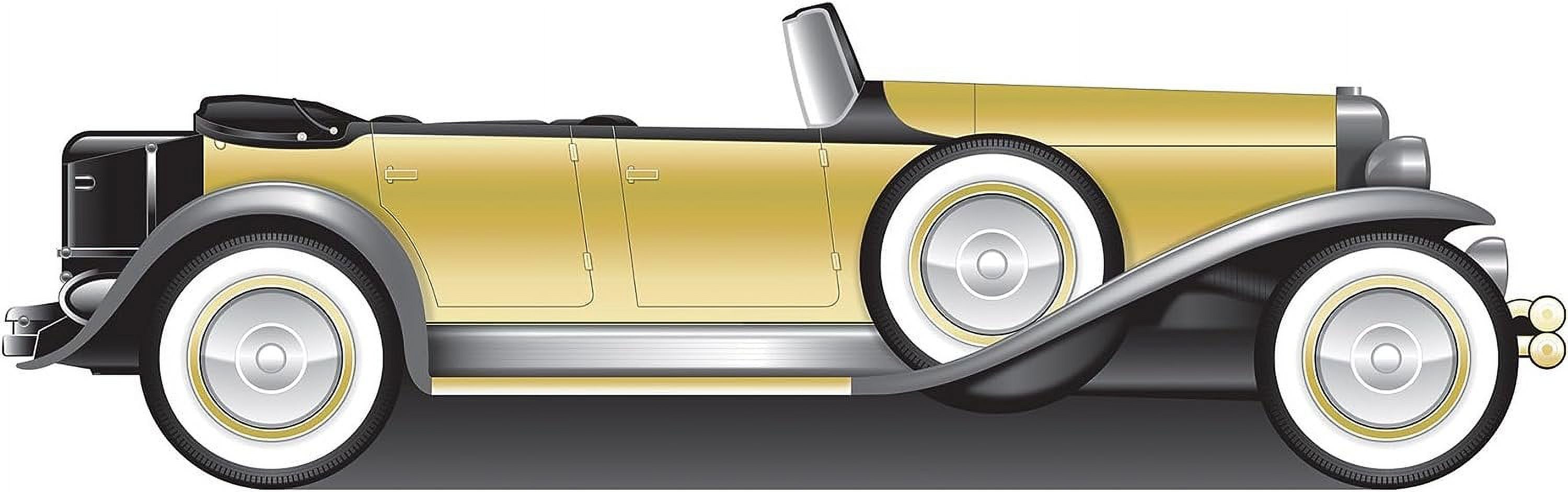 Beistle Large 4' x 12' 11" Corrugated Cardboard Great 20's Roadster