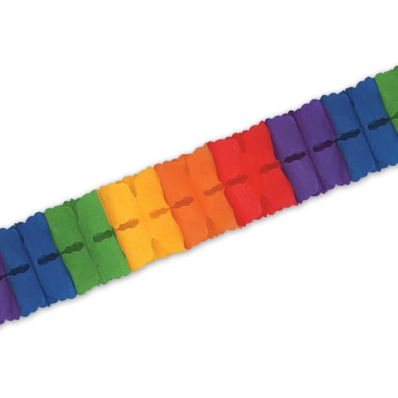 Beistle Leaf Garland rainbow Party Decoration (Case of 12)