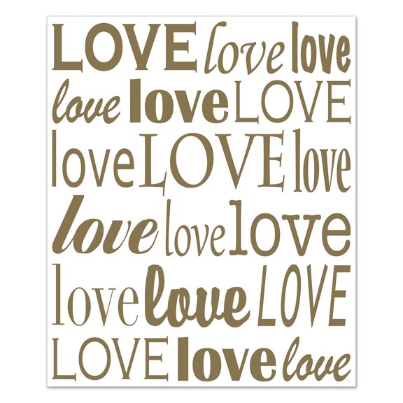 Beistle - "Love" Insta-Mural Photo Op - 5' x 6' - Pack of 6