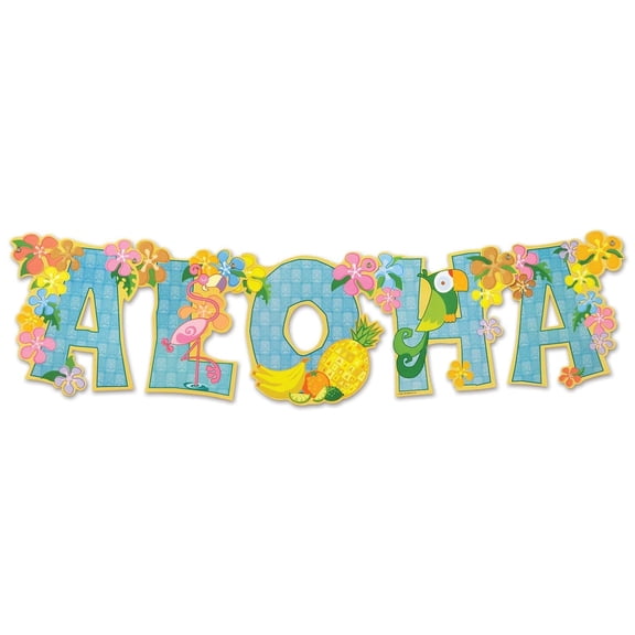 12 Pack Bulk Luau Party Aloha Streamer