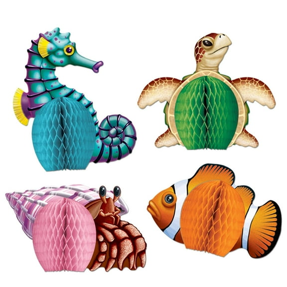 48 Pack Beistle Luau Party Sea Creatures Mini Centerpieces