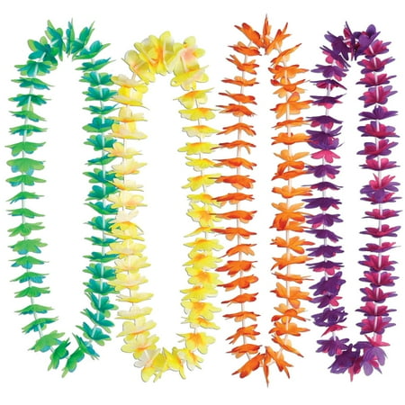 Beistle Luau Party Silk 'N Petals Waikiki Leis (Case of 50)