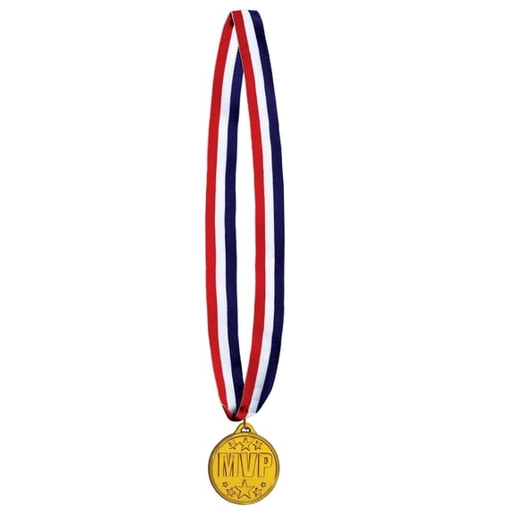 12 Pack Bulk MVP Medal with Ribbon