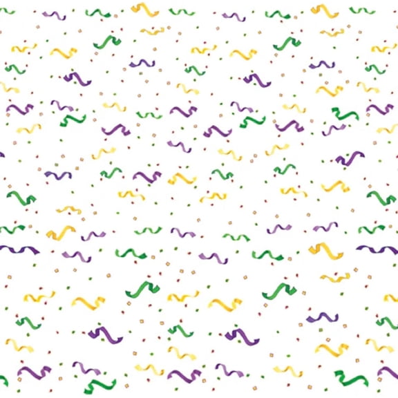 Beistle Mardi Gras Confetti & Serpentine Border, 22" x 30', (1/Pkg) Multicolored