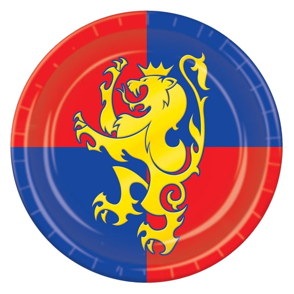 96 Pack Beistle Medieval Theme Party Paper Plates 9 inch