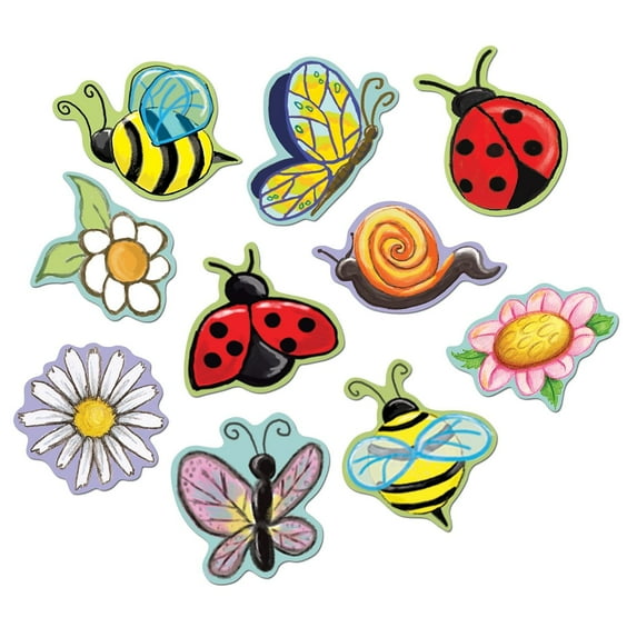 Beistle Message Cutouts 10 Piece Baby Shower Decorations, Spring Party Supplies, 3"-5", Multicolored