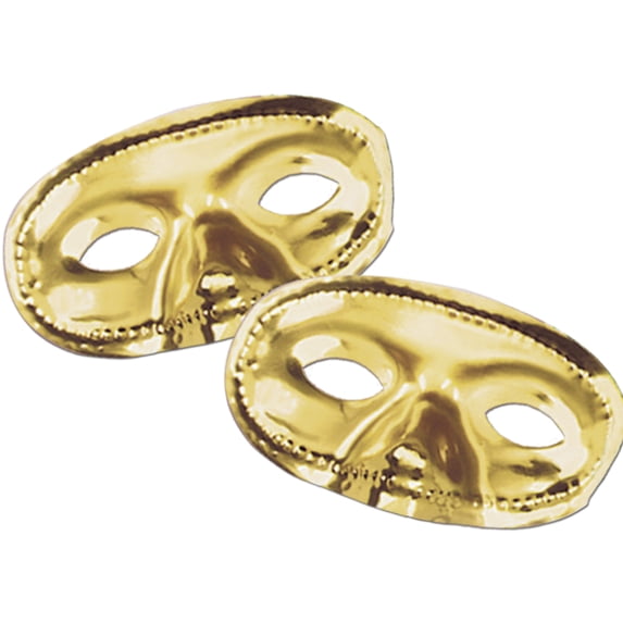 Beistle Metallic Half Mask Gold 50144-GD