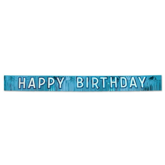 Beistle Metallic Happy Birthday Banner (Case of 6)