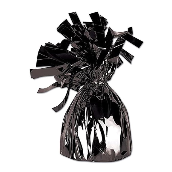 Beistle Metallic Wrapped Balloon Weight black (Case of 12)
