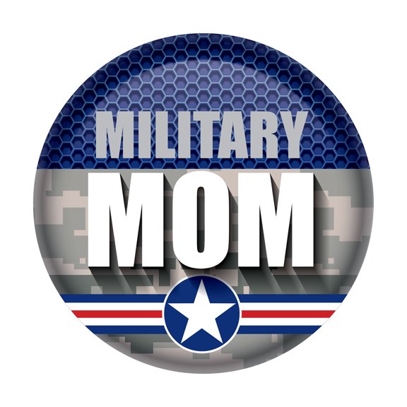 Beistle - Military Mom Button - 2" - Pack of 6
