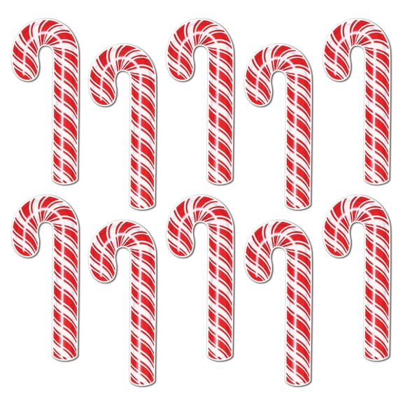 Beistle - Mini Candy Cane Cutouts - 7" - Pack of 12