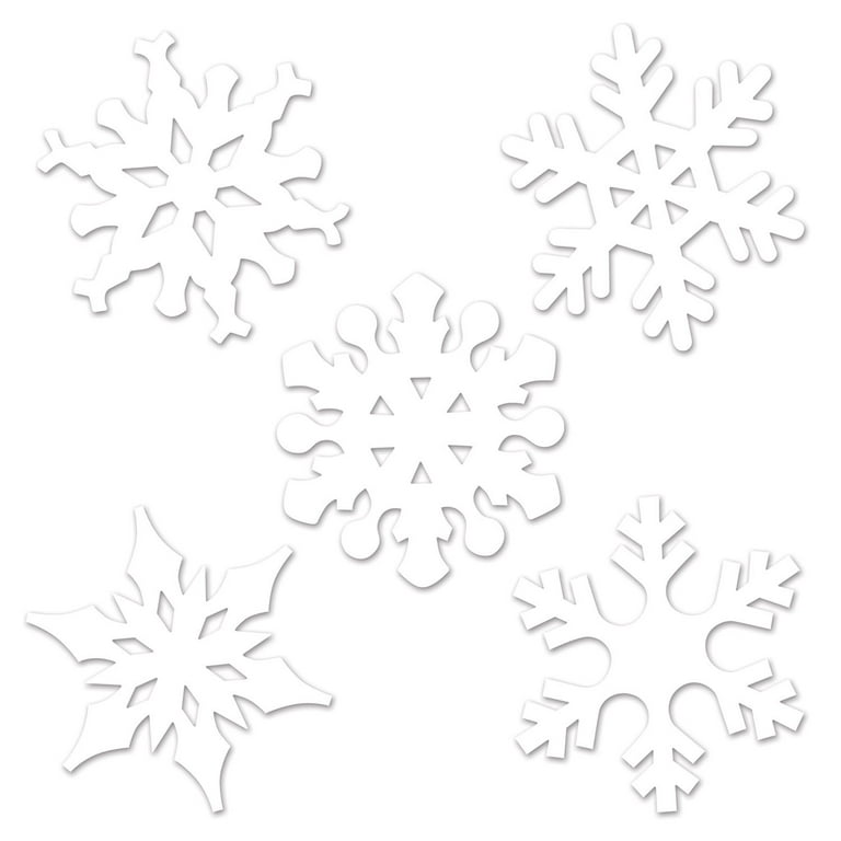 Beistle Christmas Snowflake Cutouts (9/Pkg)