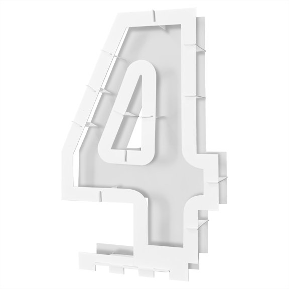 Balloon Mosaic Number 4 Frame, 32" x 20½", (1/Box)