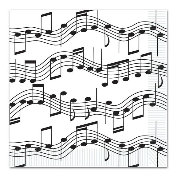 192 Pack Beistle Musical Notes Party Luncheon Napkins