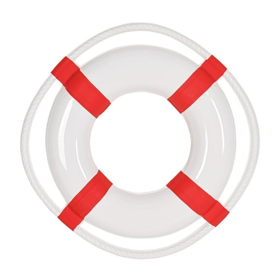 24 Pack Beistle Nautical Party Plastic Life Preserver 1 Sided